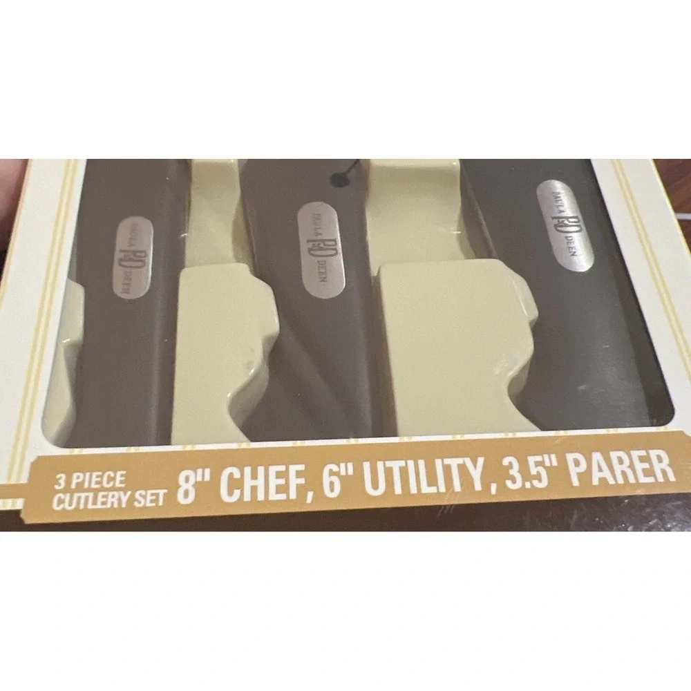New Paula Deen 3 Pc.  Knife Set 8